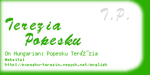 terezia popesku business card